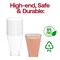 Clear Square Bottom Disposable Plastic Cups - 10 oz. (500 Cups)